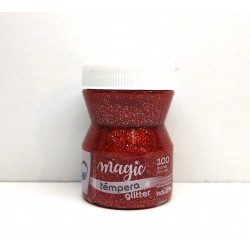 Tempera Alba Magic Glitter 100gr Rojo