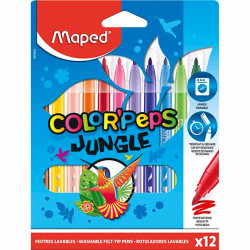 Marcadores Maped Jungle Color Peps x12