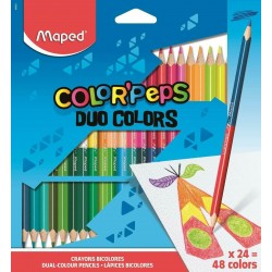 Lapices Maped Color Peps Duo x24