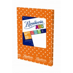 Cuaderno Rivadavia ABC Lunares 50 Hojas Rayadas Naranja