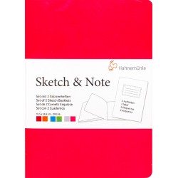 Cuadernos Hahnemühle Sketch & Note A6 125gr 20h (Rojo y...