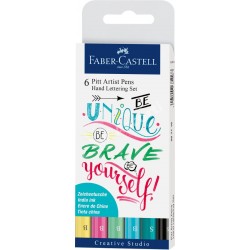 Set Faber Castell Pitt Artist Hand Lettering Pastel x6
