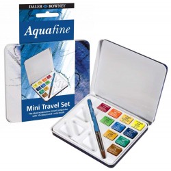Acuarelas Aquafine x10 Lata Travel Set