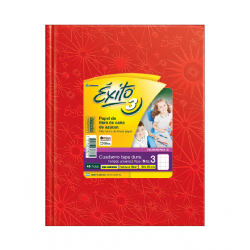 Cuaderno Éxito E3 Rojo Rayado 48 hojas