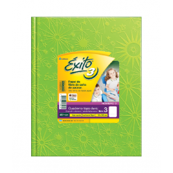 Cuaderno Éxito E3 Verde Manzana Rayado 48 hojas