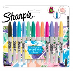 Marcadores Sharpie Girls Pastel x12 +5 Tarjetas