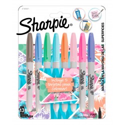 Marcadores Sharpie Girls Pastel x8 +5 Tarjetas