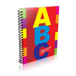 Cuaderno ABC Espiralado 21x27cm 100 Hojas Cuadriculado