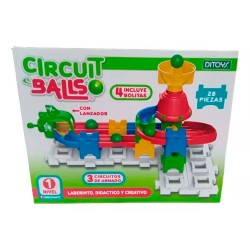 Circuit Balls - Laberinto de Bolitas Nivel 1 28pcs